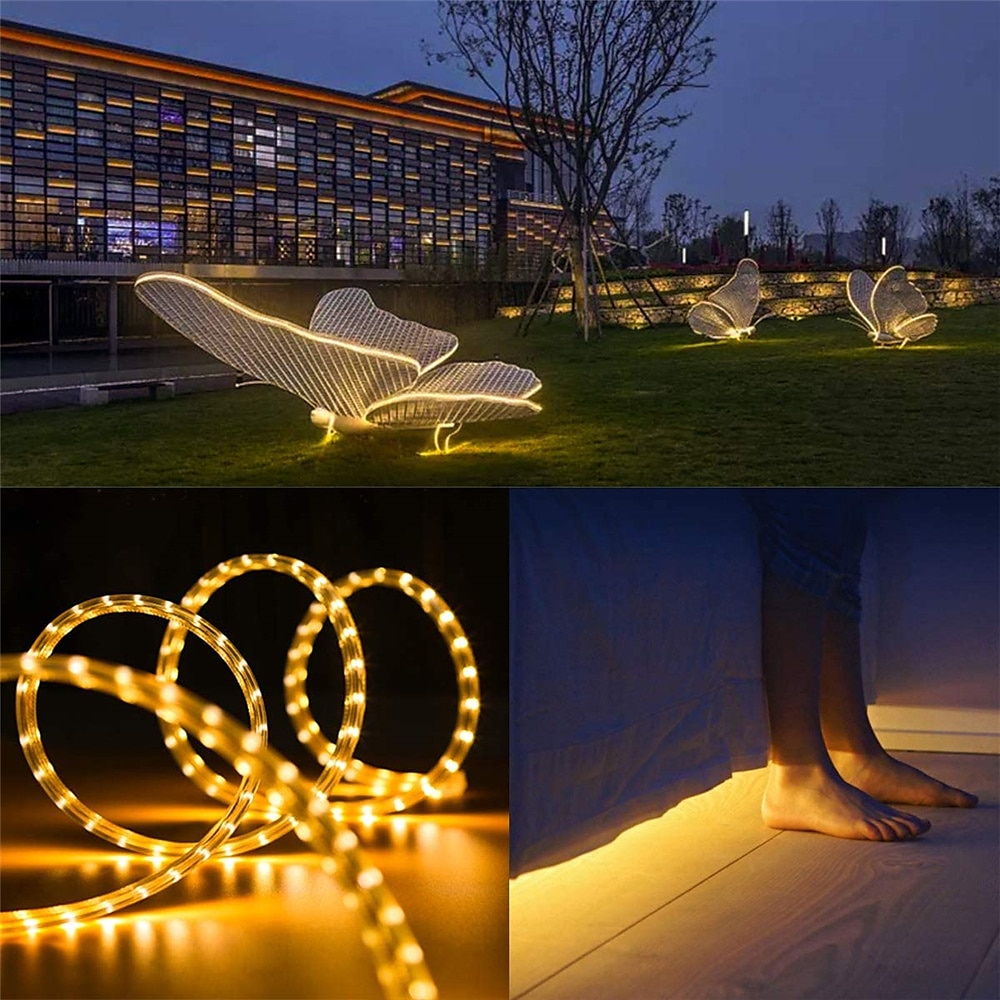 luce solare esterna della stringa luci di striscia principale solare impermeabile esterno 5m 16.4ft 150 ha condotto le luci della stringa solare 3m 90 ha condotto per il giardino patio piscina del 2025 a $37.99 –P3