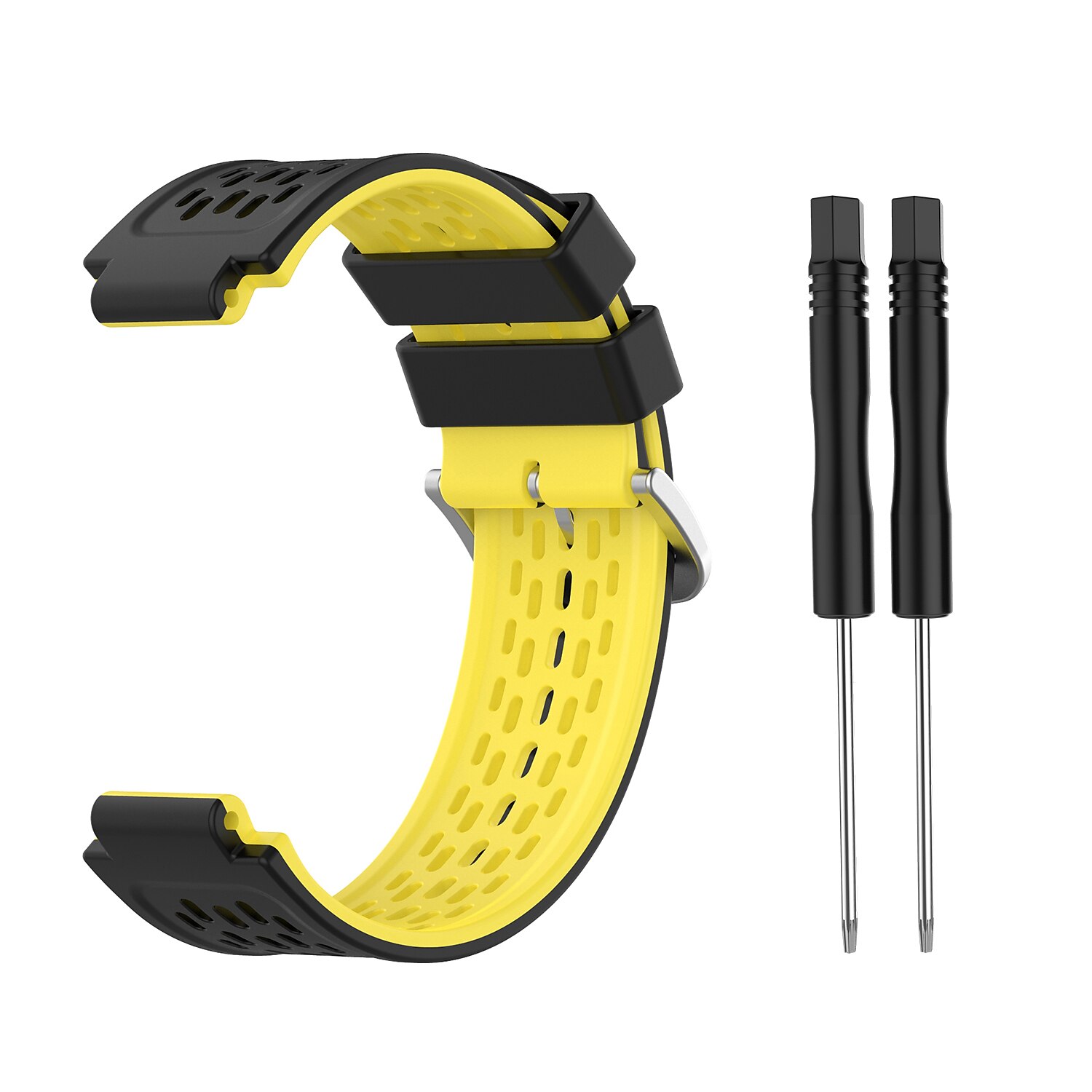 Pulseiras de Relógio para Garmin Approach S2 / S4 Silicone Substituição Alça Respirável Pulseira Esportiva Fecho Clássico Pulseira de 2025 por $13.99 –P6