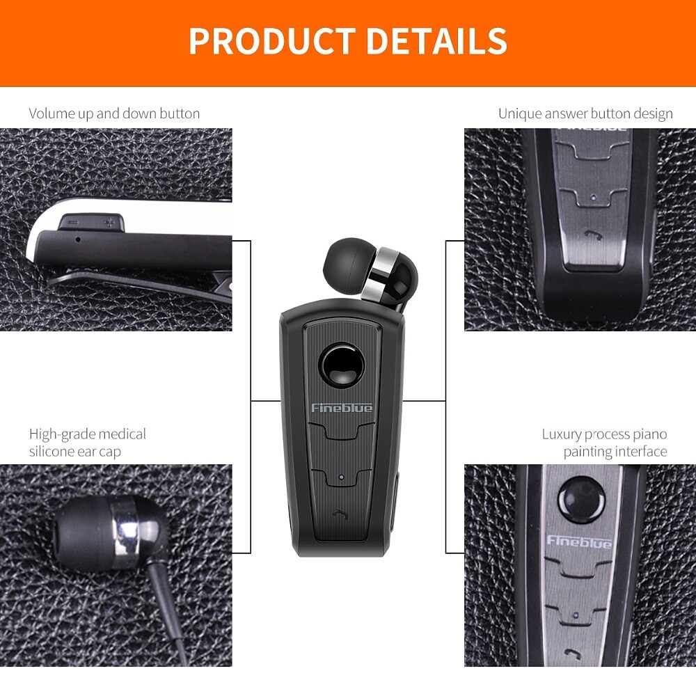 Fineblue F910 Collar Clip Bluetooth Headset Bluetooth5.0 Ergonomic Design Stereo Long Battery Life for Apple Samsung Huawei Xiaomi MI  Mobile Phone Valentine's Day Gift 2026 - $31.99 –P9