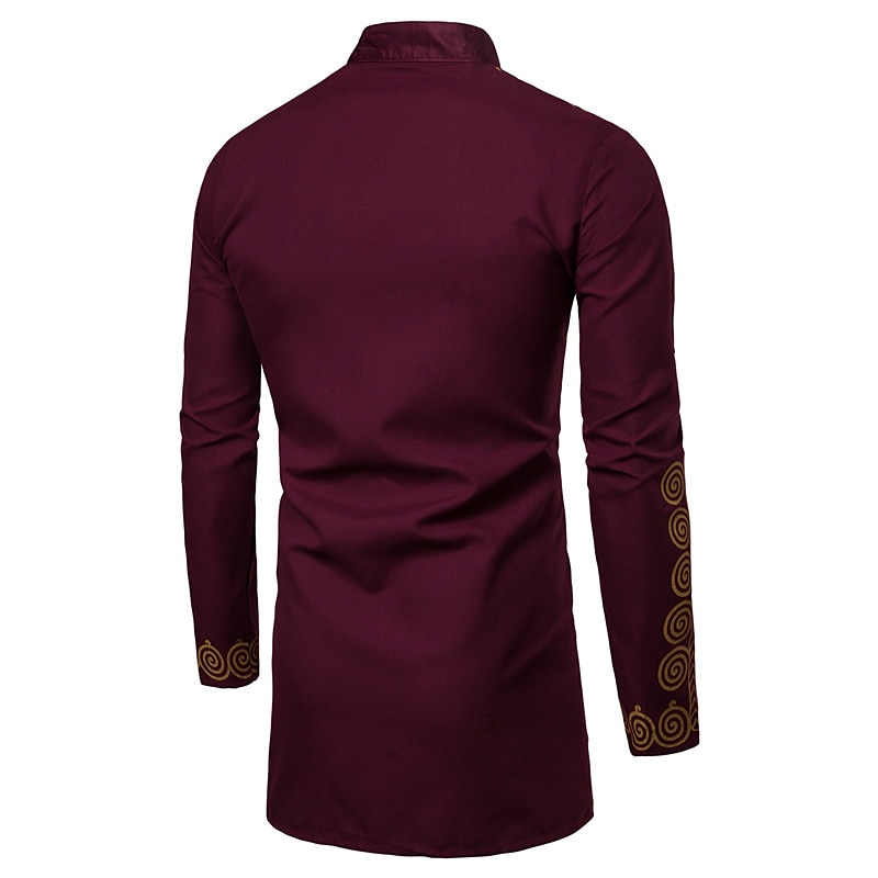 Herren Hemd Moderne afrikanische Outfits Afrikanischer Druck Dashiki Maskerade Erwachsene Hemd Party 2025 - $35.99 –P8