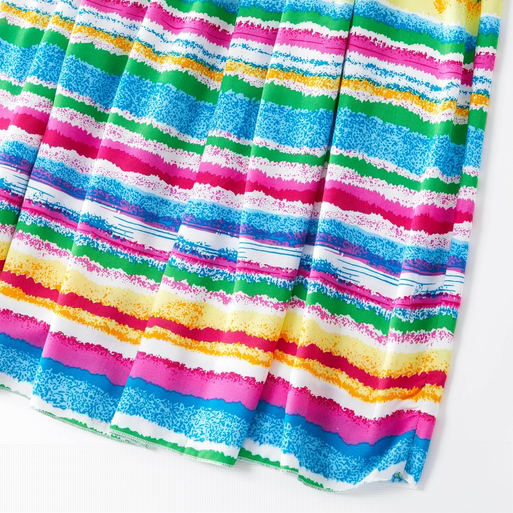 Mommy and Me Children's Day Dresses Rainbow Striped Daily Wear Print Multicolor Blue Green Sleeveless Knee-length Tank Dress Boho Matching Outfits 2026 - $16.49 –P9