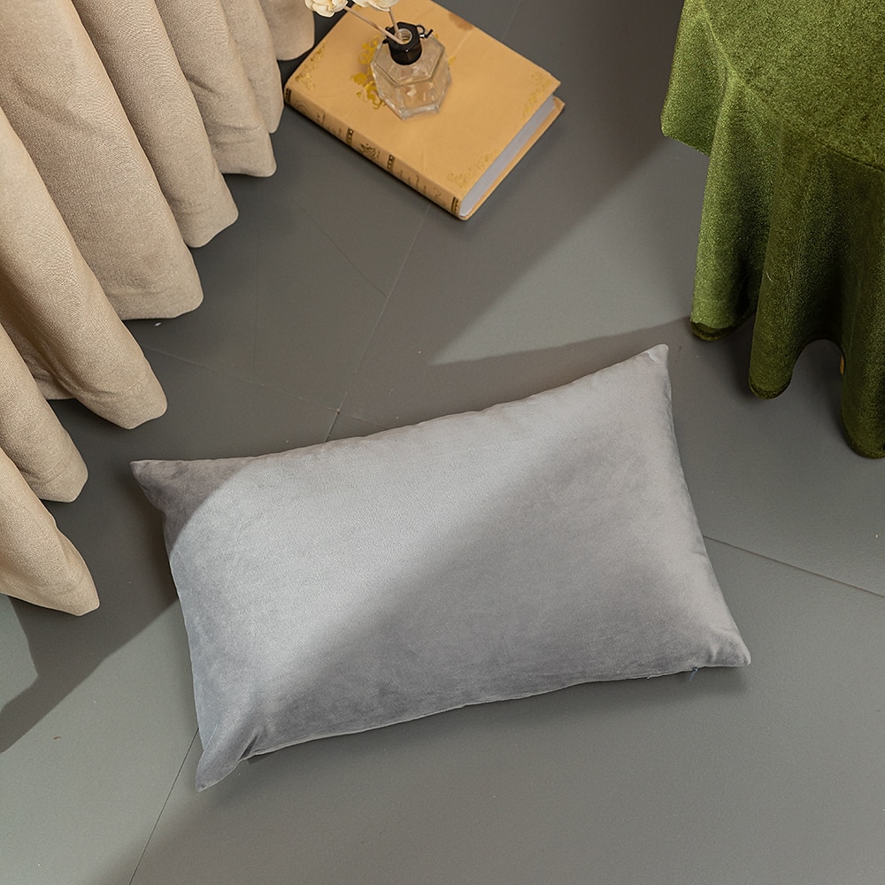 dekorative kasteputer høst putetrekk putetrekk moderne enkel tykk nederlandsk fløyel ensfarget sofa stue soverom 1 stk rosa blå salvie grønn lilla 2025 - $10.99 –P5