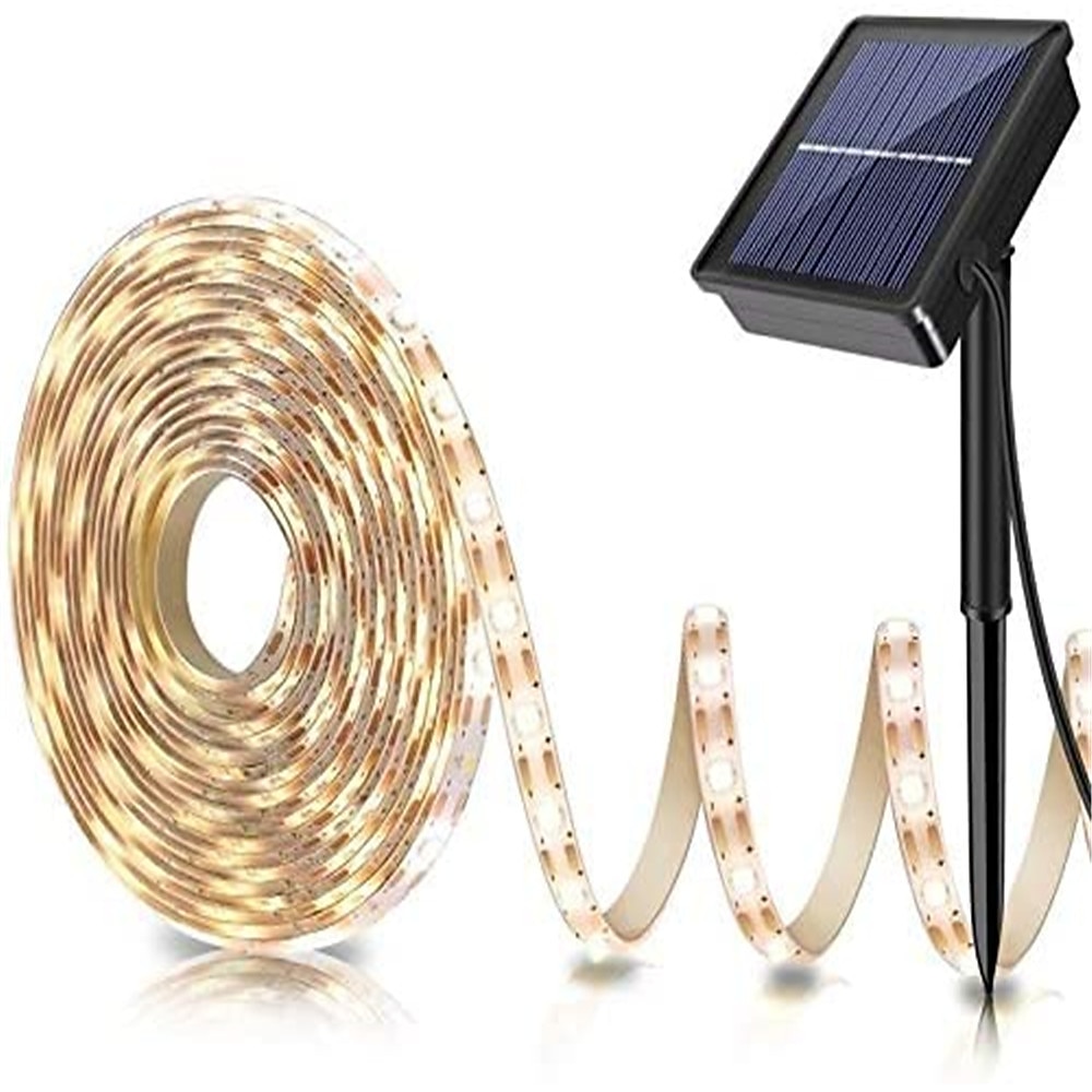 luce solare esterna della stringa luci di striscia principale solare impermeabile esterno 5m 16.4ft 150 ha condotto le luci della stringa solare 3m 90 ha condotto per il giardino patio piscina del 2025 a $37.99 –P2
