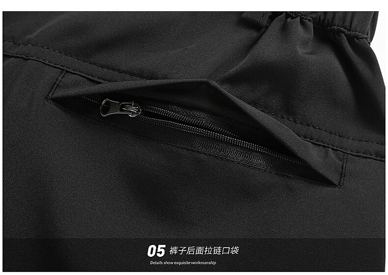 Ανδρικά Μετατρέψιμα παντελόνια Παντελόνι πεζοπορίας Καλοκαίρι Εξωτερική Γρήγορο Στέγνωμα Multi Pocket Ελαστικό Σκούπισμα ιδρώτα Παντελόνια Μαύρο Πράσινο Χακί Ελαστίνη 2025 - $35.99 –P6