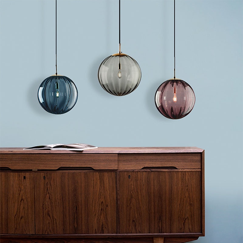 LED Pendant Light Bedside Light Glass Globe Design Modern 15 cm Lantern Desgin Metal Electroplated Modern Artistic 110-120V 220-240V 2025 - $174.99 –P6