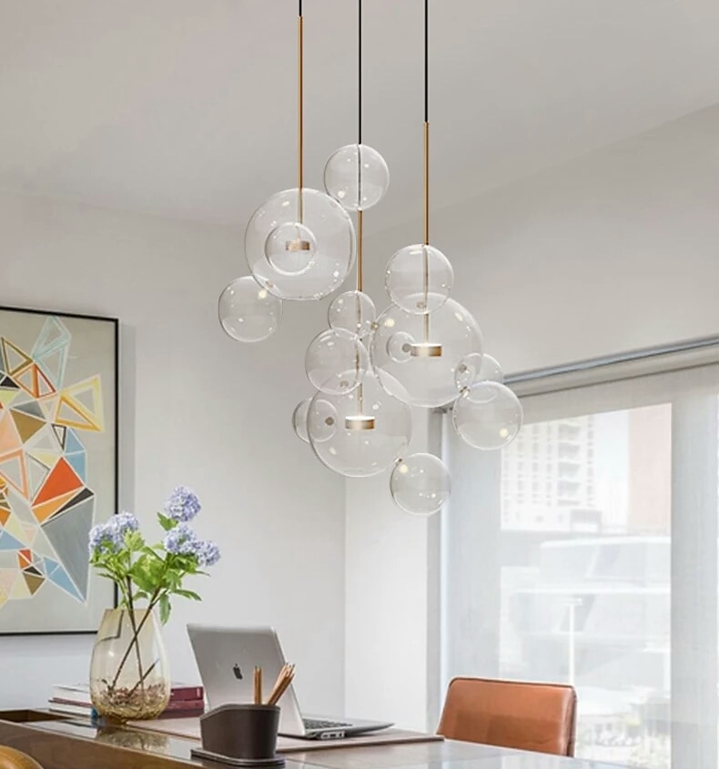 lampada a sospensione 30 cm design unico alluminio led stile nordico 110-240 v del 2025 a $399.99 –P5