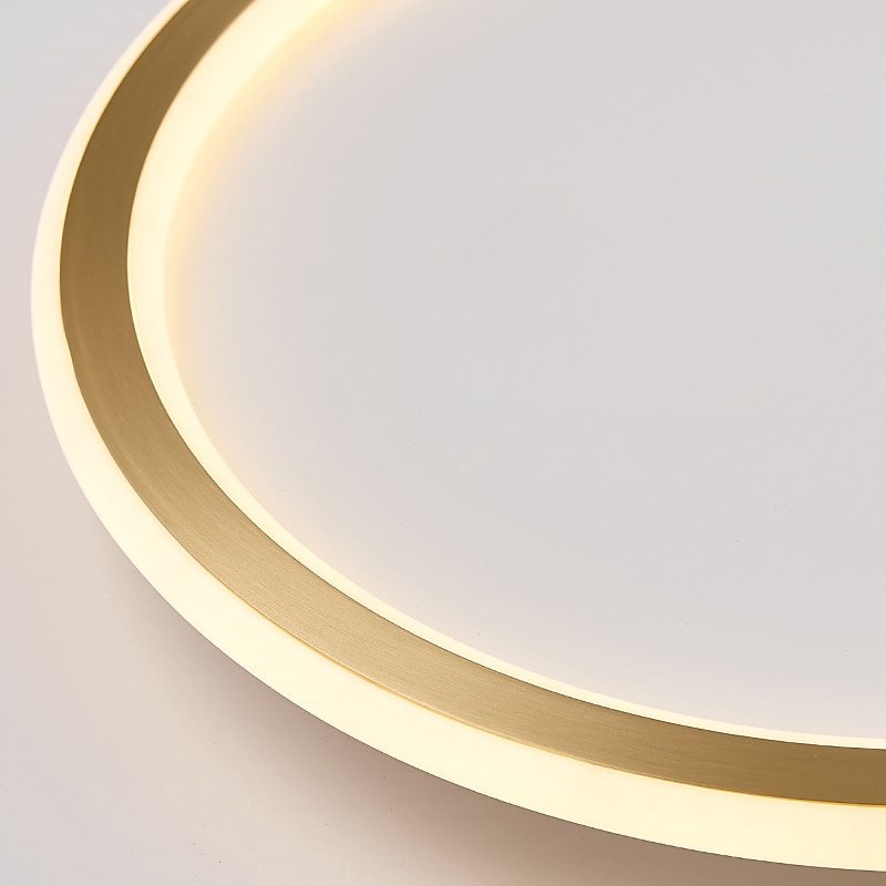 LED Ceiling Light 40/50 cm Circle Design Flush Mount Lights Copper Metal Basic Brass LED Nordic Style 220-240V 2025 - $331.09 –P9