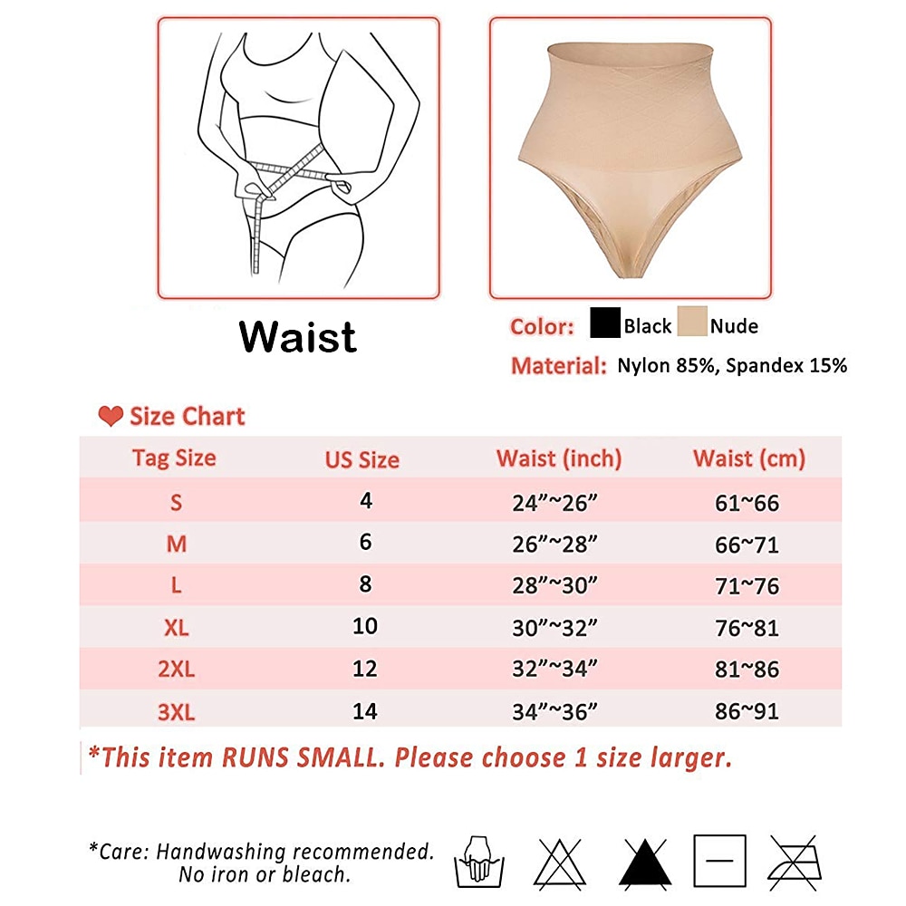Women's High-Waist Shapewear Tummy Control Panty Waist Trainer Butt Lift Tights Leggings Burgundy Pink Orange Yoga Fitness Gym Workout Sports Activewear 2026 - $10.49 –P6