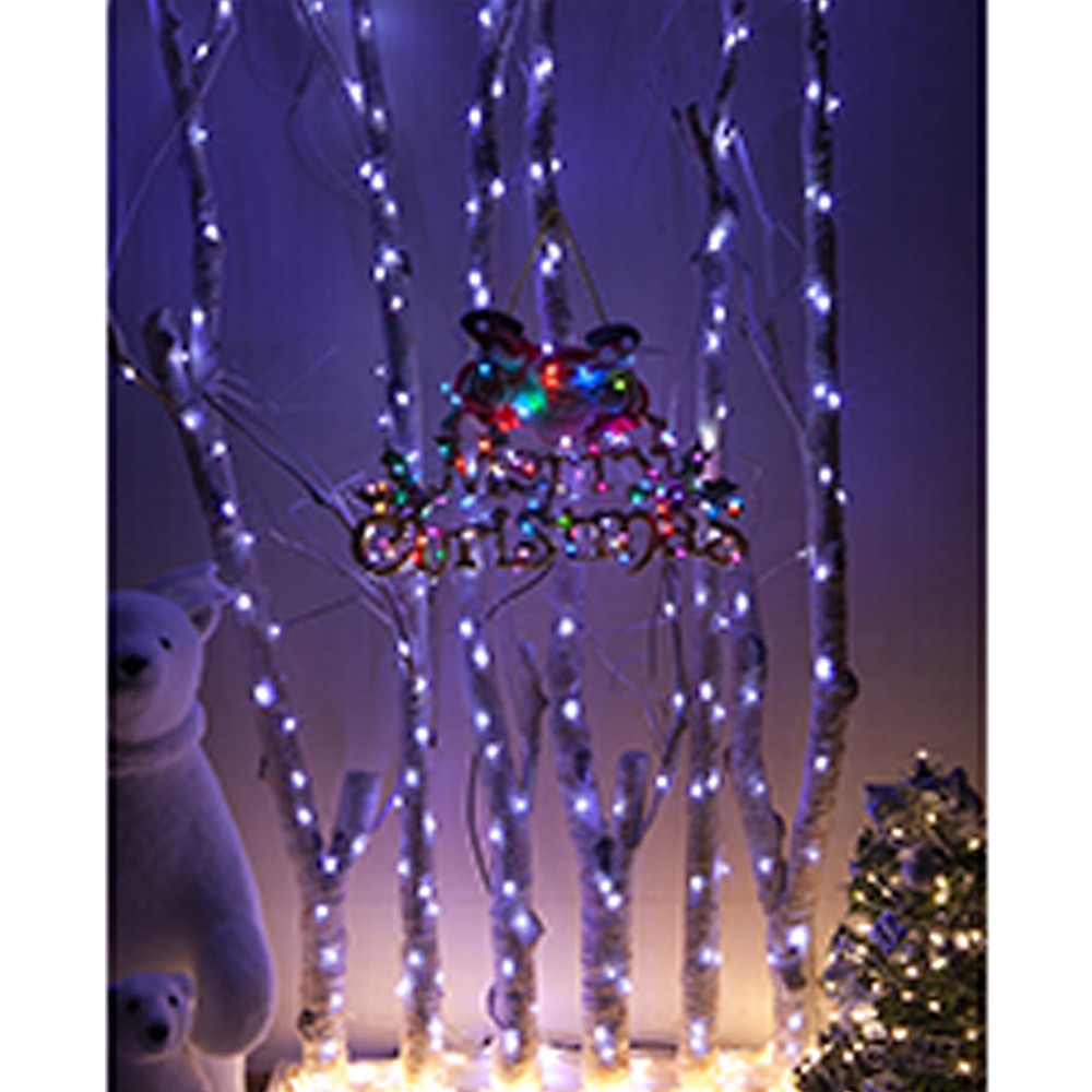 elegante festa di nozze ricevimento 10m 100led filo d'argento luci a led stringa - flessibile ghirlanda fata stringa bianco caldo per arredamento casa del 2025 a $12.99 –P14