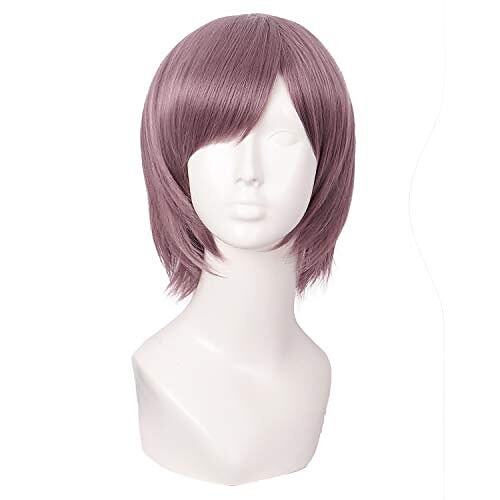 MapofBeauty 12 Pouce/30cm Role Playing Cheveux Cosplay perruque Costume Brun 
