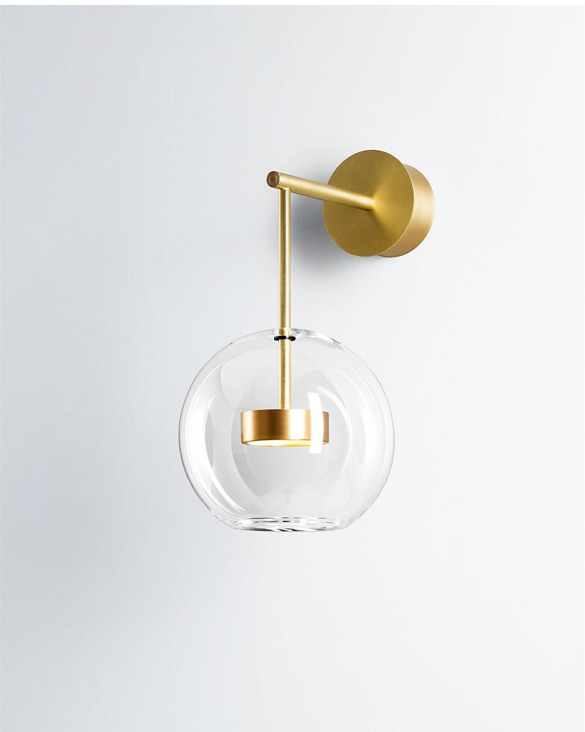 Lampada da parete a led luce da comodino camera modello nordico bolla camera da letto camera da letto lampada da parete palla di vetro camera da letto lampada da comodino del 2025 a $132.99 –P1
