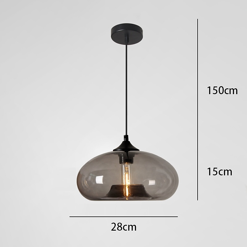 lampada a sospensione a led 28 cm lampada a sospensione design singolo in vetro elettrolitico moderno stile nordico 110-240 v del 2025 a $152.99 –P2