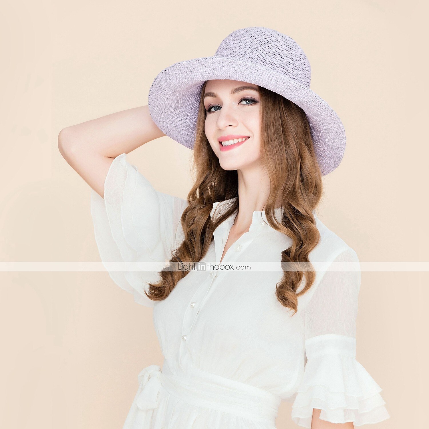 Korbwaren Kentucky Derby Hut / Hüte mit 1 Hochzeit / Besondere Anlässe / Alltag Kopfschmuck 2025 - $22.99 –P3