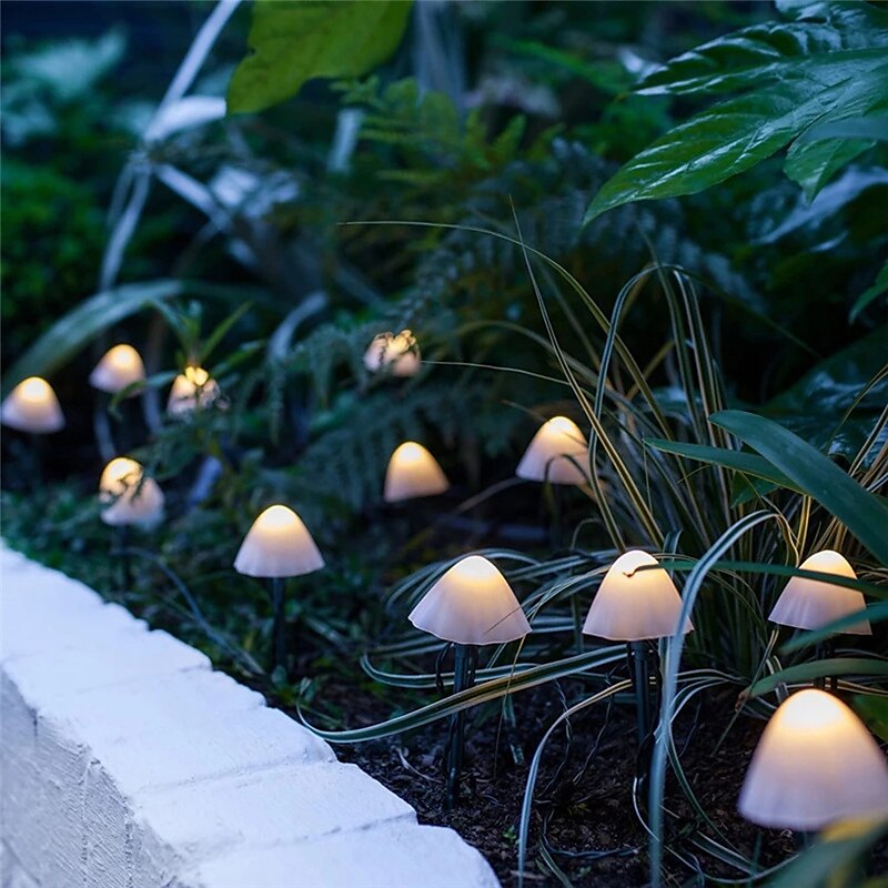 LED Solar String Light Outdoor Garden Decoration Mushroom Lights IP65 Waterproof Garland Patio Decor Outdoor Solar Lights Fairy Light 2025 - $22.99 –P6