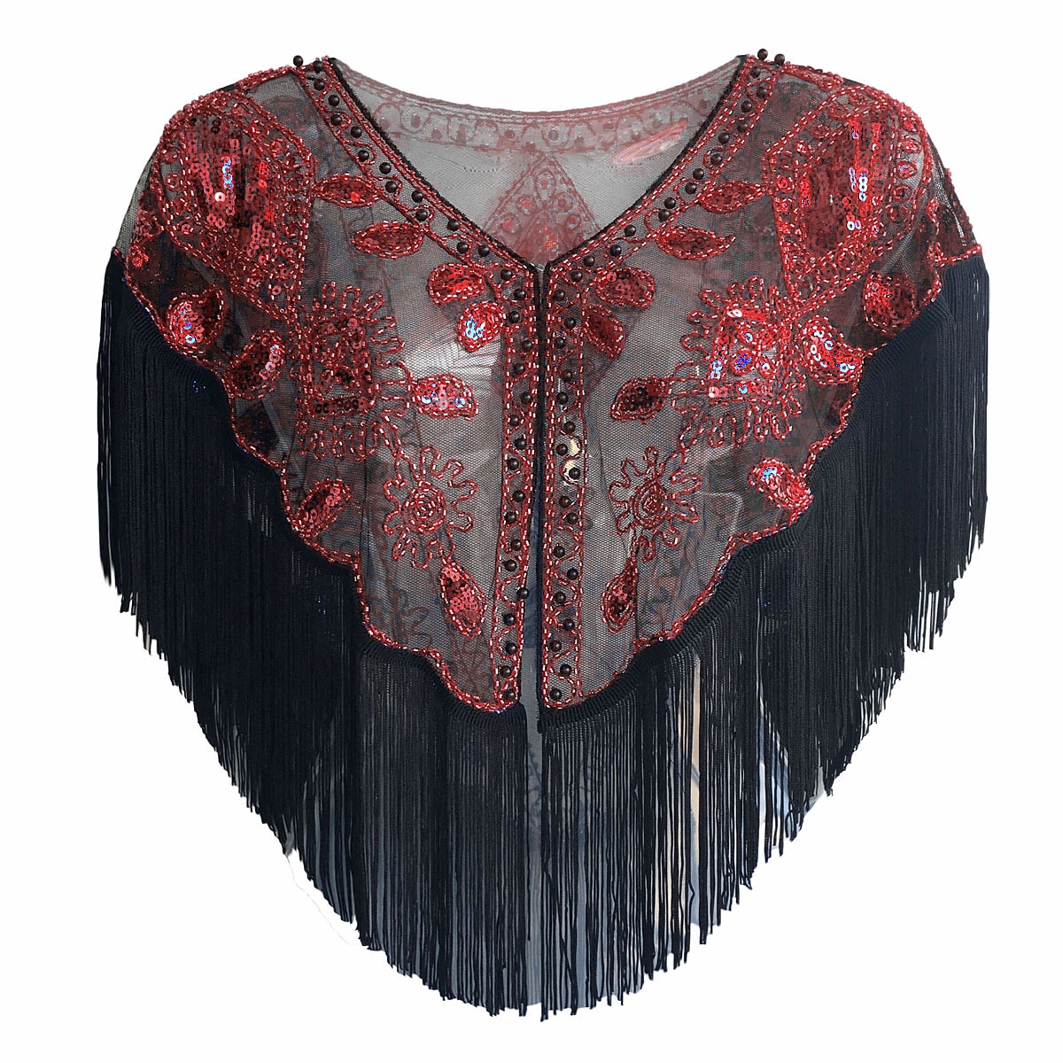 Elegant Vintage Klassiek Flapper sjaals The Great Gatsby Vriendelijke vrouw Bruiloftsgast Pailletten Kwastje kralen Lovertje Kwastje Kostuum Dames Schoolfeest Avond Feest Feest Volwassenen Sjaal 2026 - $18.49 –P7
