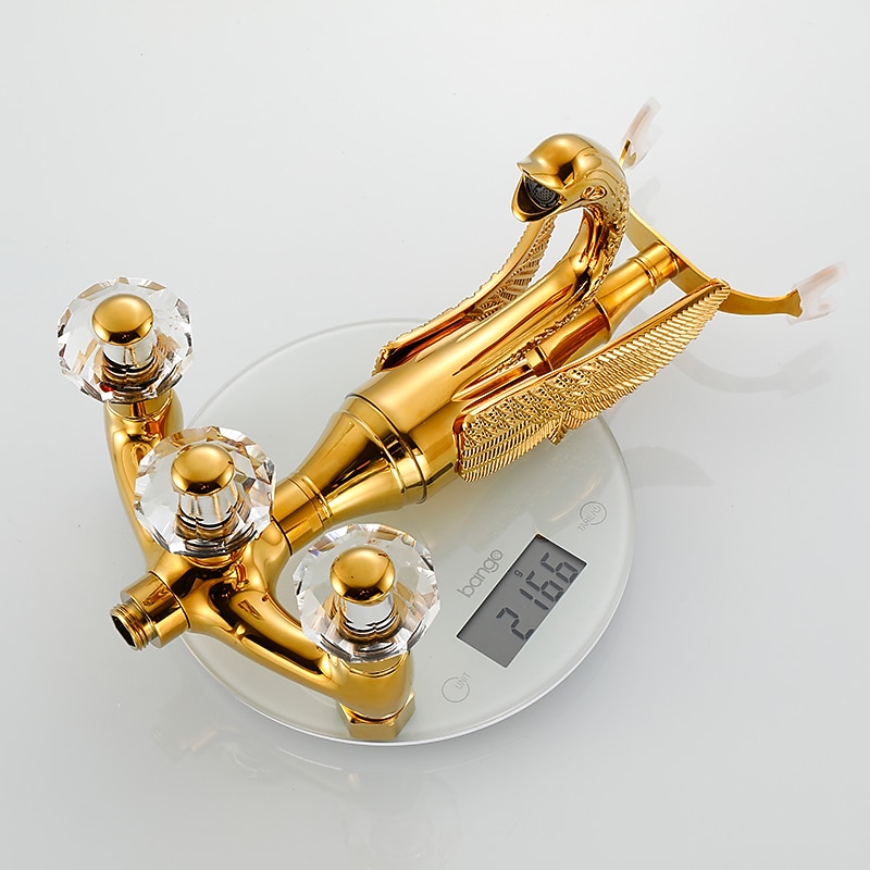 badekar armatur - moderne antikk messing veggmontering messing ventil badekar dusj blandebatterier 2026 - $404.99 –P11