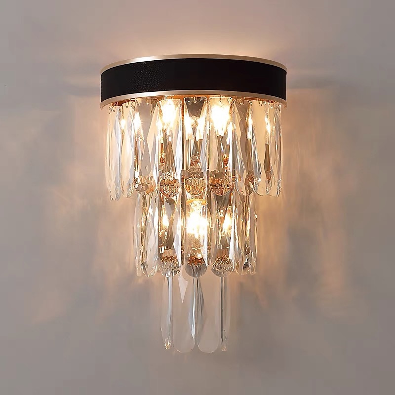 krystall moderne vegglamper vegglamper grå gjennomsiktig soverom butikker kafeer krystall vegglampe 220-240v 110-120v 5 w 2025 - $198.99 –P2