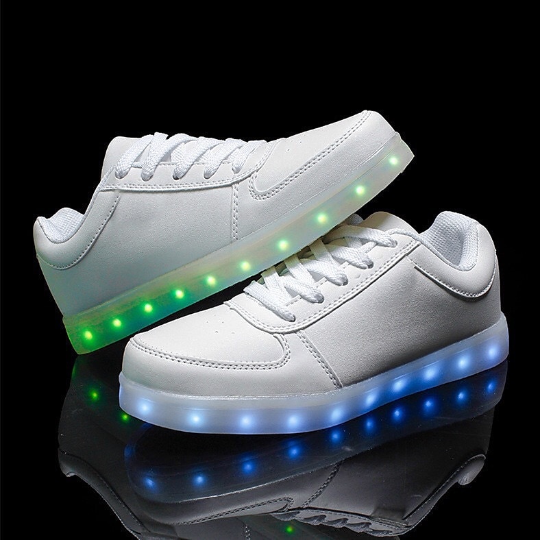 Gold LED Light Up Sneakers for Men and Women – USB Rechargeable Shiny Party Shoes with Glow Sole for Dancing, Festivals, Nightclubs, and Halloween 2025 - $46.99 –P1