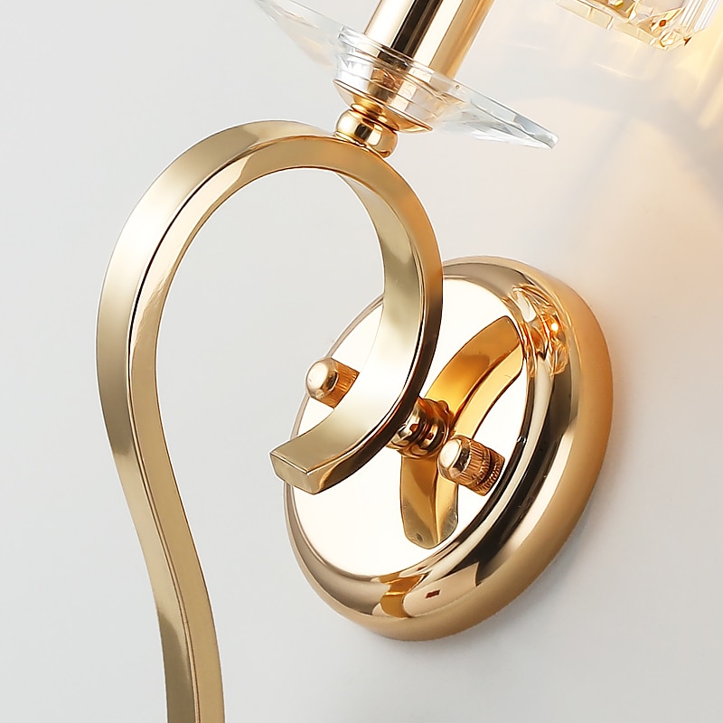 Lightinthebox Aplique de pared LED de cristal mini estilo moderno estilo nórdico lámparas de pared de oro negro apliques de pared sala de estar dormitorio acero 220-240v 110-120v 2025 - $199.99 –P6