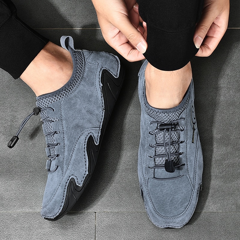 stilfulla avslappnade brittiska sneakers för män, ventilerande mesh med bläckfisksula, fashion forward 2026 - $54.99 –P1