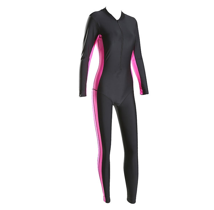Femme Combinaison Fine Maillots de Bain Protection solaire UV UPF50+ Respirable Coque Intégrale Maillots de Bain Maillot de bain Zip sur le devant Natation Plongée Surf Plongée en apnée Mosaïque de 2025 ? $44.99 –P10