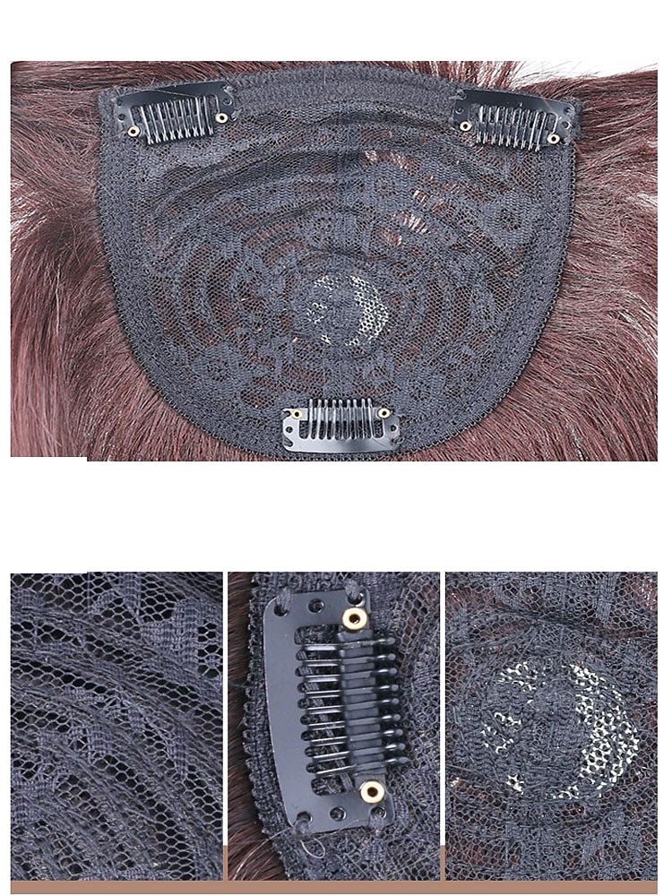 Women's Human Hair Toupees Straight Machine Made Soft / Party / Women Party / Evening / Daily Wear / Vacation 2025 - CLP $21753 –P1
