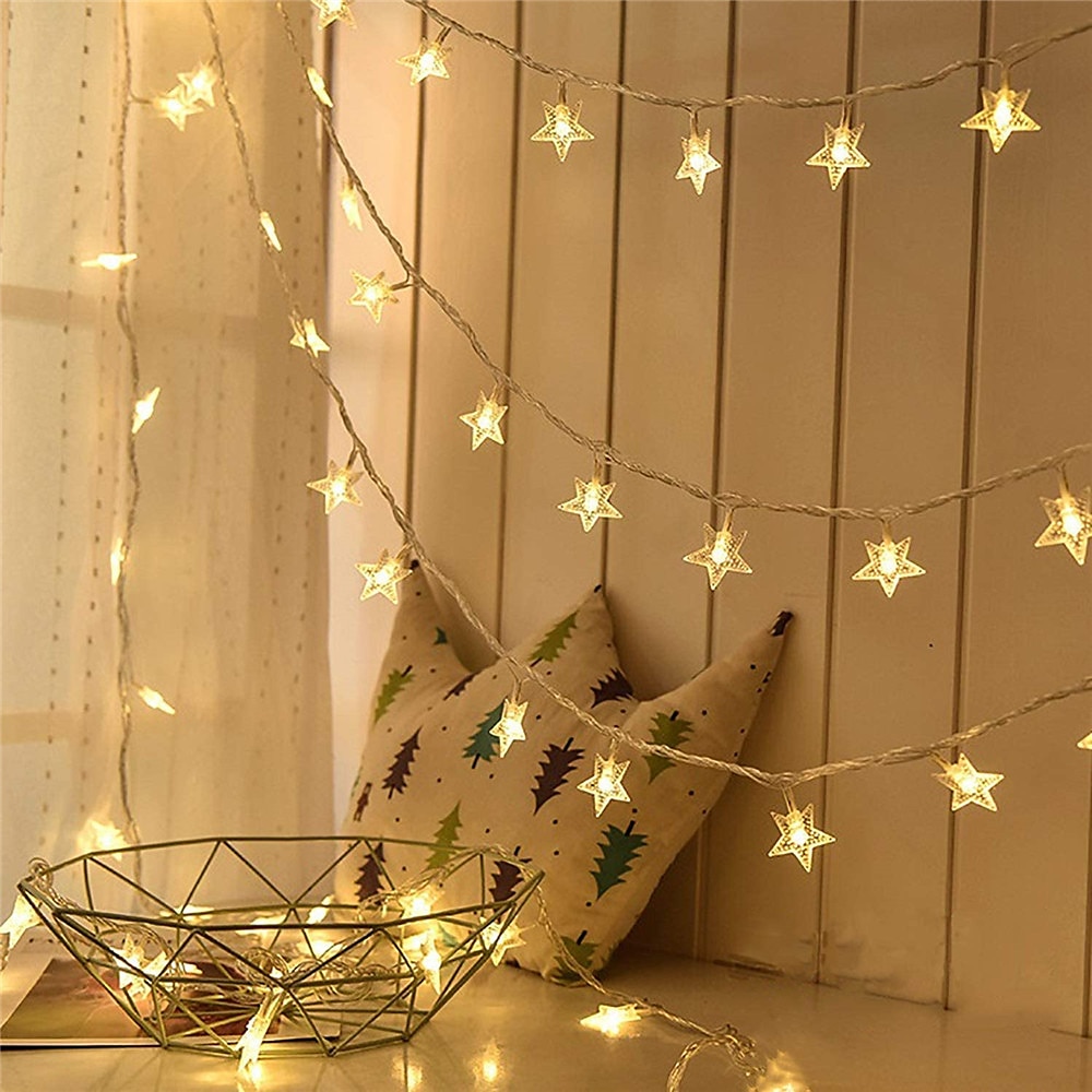 φώτα ramadan eid led ηλιακά φώτα string 40ft 12m 100leds 7m 50leds 6.5m 30leds 5m 20leds 8modes twinkle fairy lights αδιάβροχα φώτα αστέρια για εξωτερικούς κήπους γκαζόν αίθριο τοπίο Χριστούγεννα 2025 - $14.49 –P2