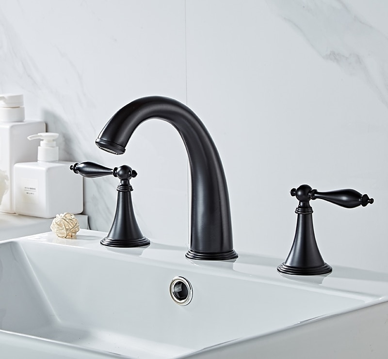 rubinetto lavabo bagno - diffuso elettroplaccato diffuso due maniglie tre fori rubinetti per vasca del 2025 a $137.99 –P3