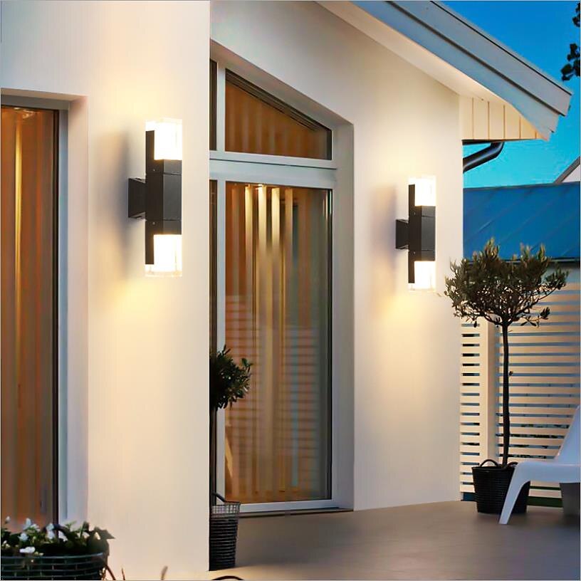 Lightinthebox mur LED lumières étanche LED style nordique mur LED lumières extérieur en aluminium applique murale ip65 moderne simple 110-240 v 7 w de 2025 ? $82.99 –P13