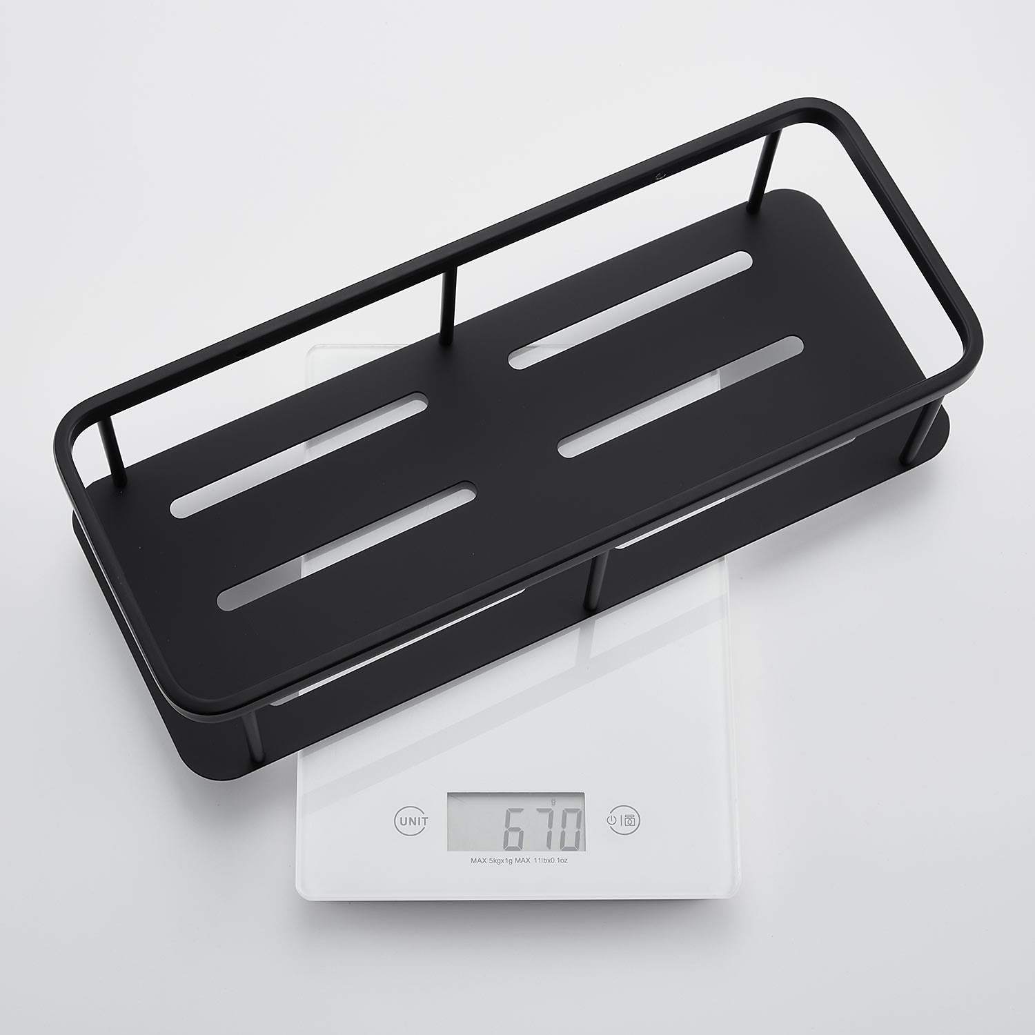 Shower Caddy Rectangle Bathroom Shelf for Washing Supplies, Bath Fixture, Wall Mounted New Design Creative Contemporary Modern 304Stainless Steel, Matte Black, Brushed Nickel, Matte Gold, Chrome 1pc 2025 - $60.99 –P4