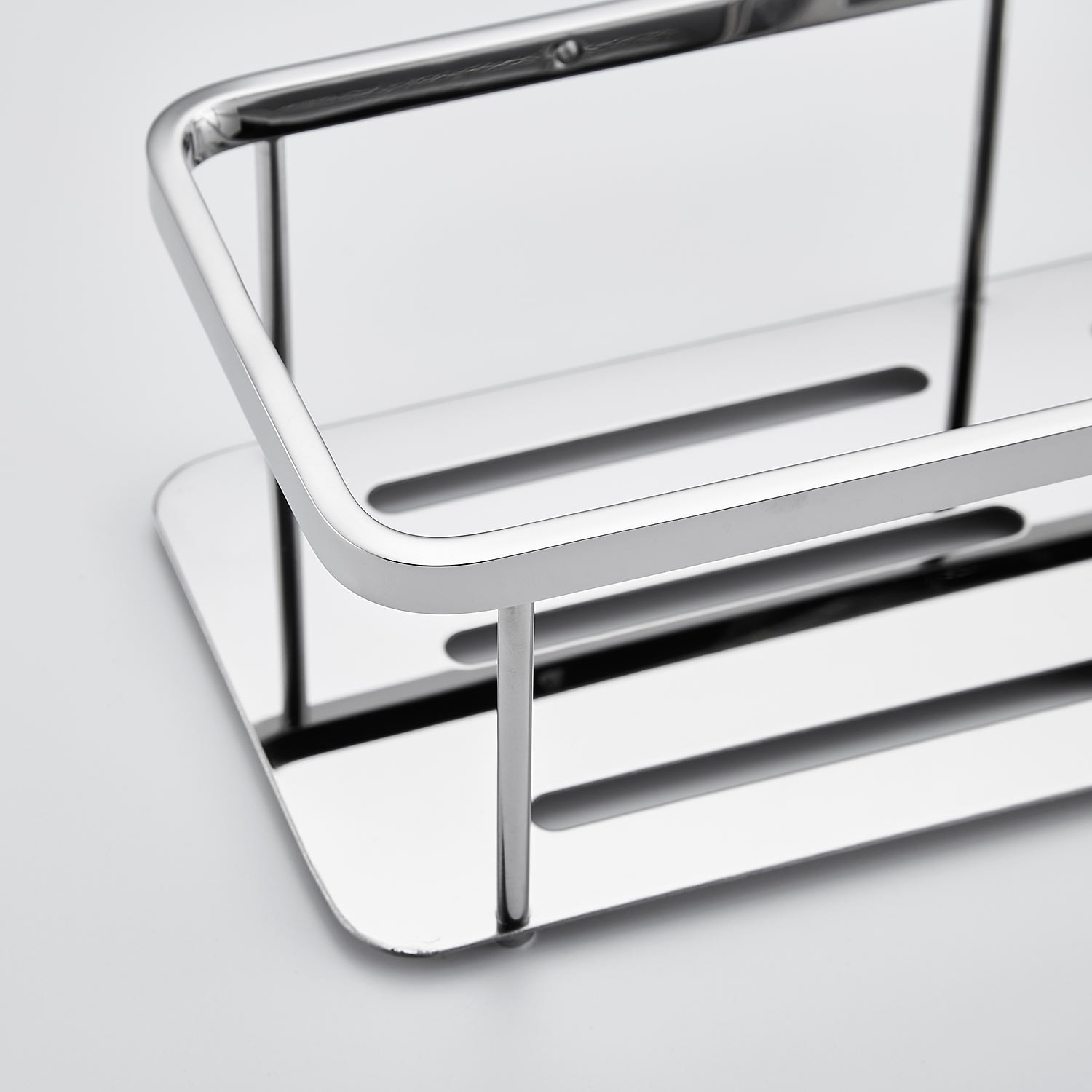 Shower Caddy Rectangle Bathroom Shelf for Washing Supplies, Bath Fixture, Wall Mounted New Design Creative Contemporary Modern 304Stainless Steel, Matte Black, Brushed Nickel, Matte Gold, Chrome 1pc 2025 - $60.99 –P5