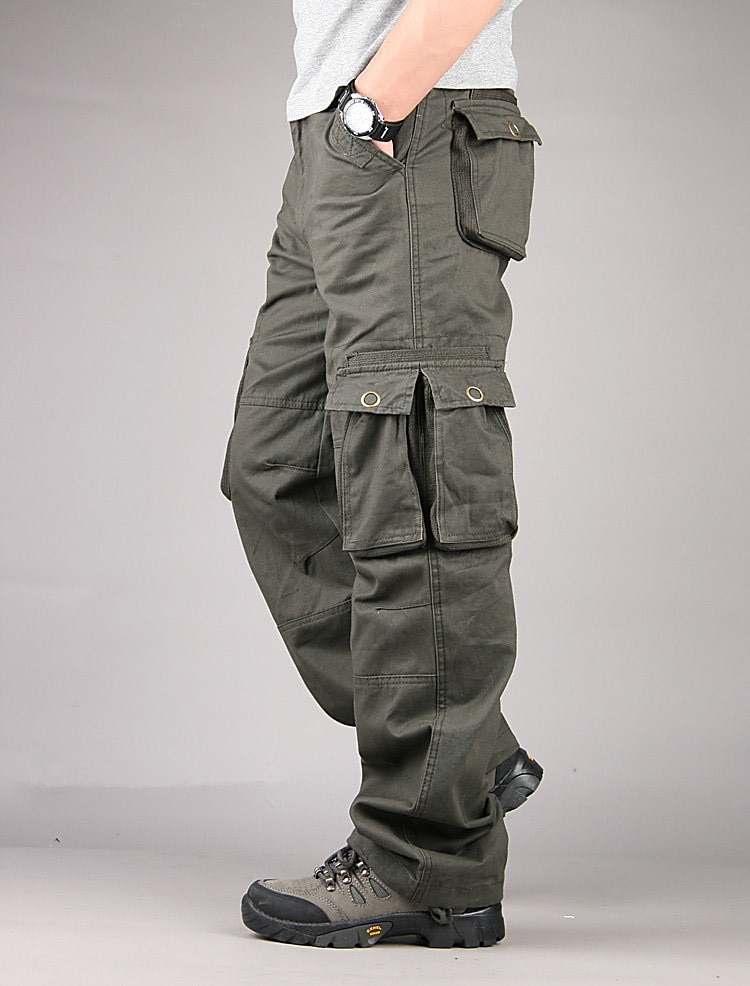 Men's Cargo Pants Hiking Pants Trousers Work Pants Military Outdoor Ripstop Breathable Quick Dry Multi Pockets Bottoms 6 Pockets Black Green Cotton Hunting Fishing Climbing 30 32 34 36 38 2025 - $37.99 –P12