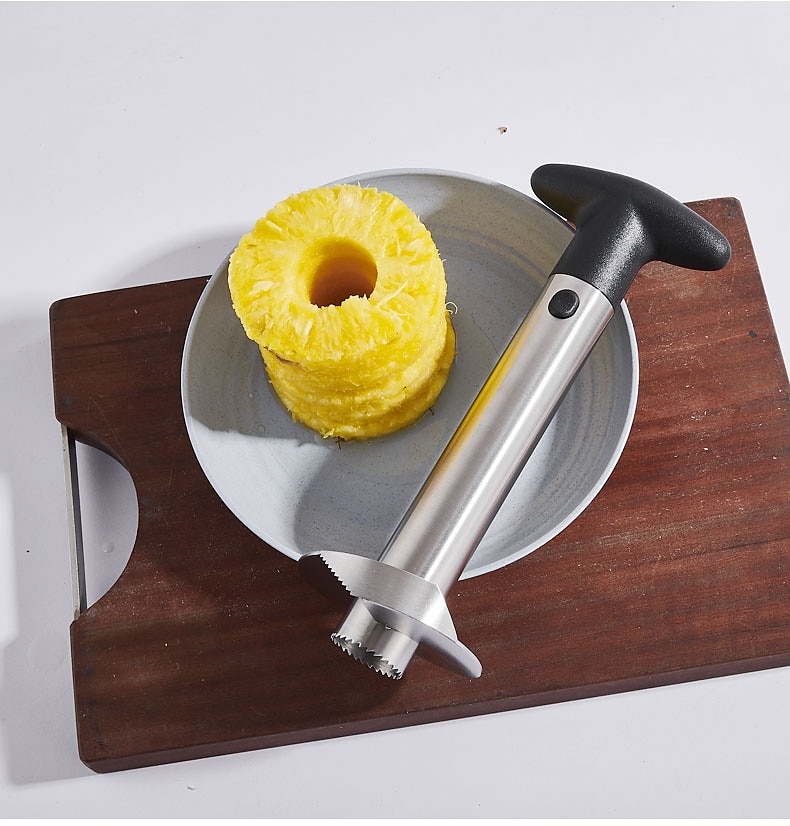 ruostumattomasta teräksestä valmistettu ananas-corer-kuorintaleikkuri helppohedelmäinen parer-leikkaustyökalu kotikeittiö länsimaisen ravintolan tarvikkeet 2025 - $9.99 -P5
