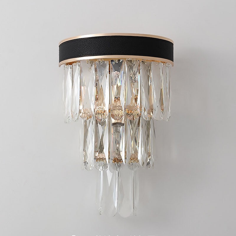krystall moderne vegglamper vegglamper grå gjennomsiktig soverom butikker kafeer krystall vegglampe 220-240v 110-120v 5 w 2025 - $198.99 –P14