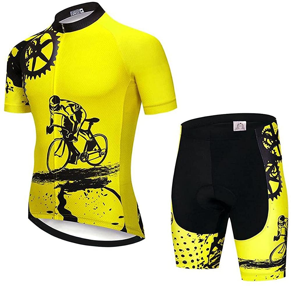 Per uomo Maglia con pantaloncini da ciclismo Manica corta Ciclismo da montagna Cicismo su strada Nero Bianco Verde Pop art Attrezzatura Bicicletta Completo tuta Pad 3D Traspirante Asciugatura rapida del 2025 a $43.99 –P2