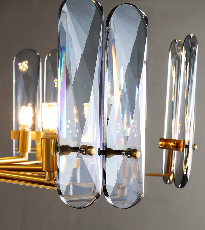 LED Pendant Light Crystal Chandelier Unique Design Copper Nordic Style 4 6 8 12 Heads 220-240V 110-120V 2025 - $636.99 –P13