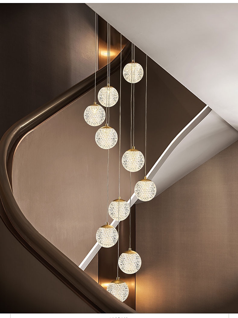 kroonluchter led hanglamp globe ontwerp cluster ontwerp koper formele stijl moderne 10 15 20 heads 220-240v 110-120v 2025 - $559.89 –P6