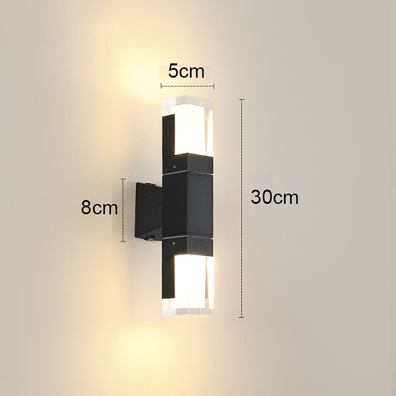 Lightinthebox mur LED lumières étanche LED style nordique mur LED lumières extérieur en aluminium applique murale ip65 moderne simple 110-240 v 7 w de 2025 ? $82.99 –P2