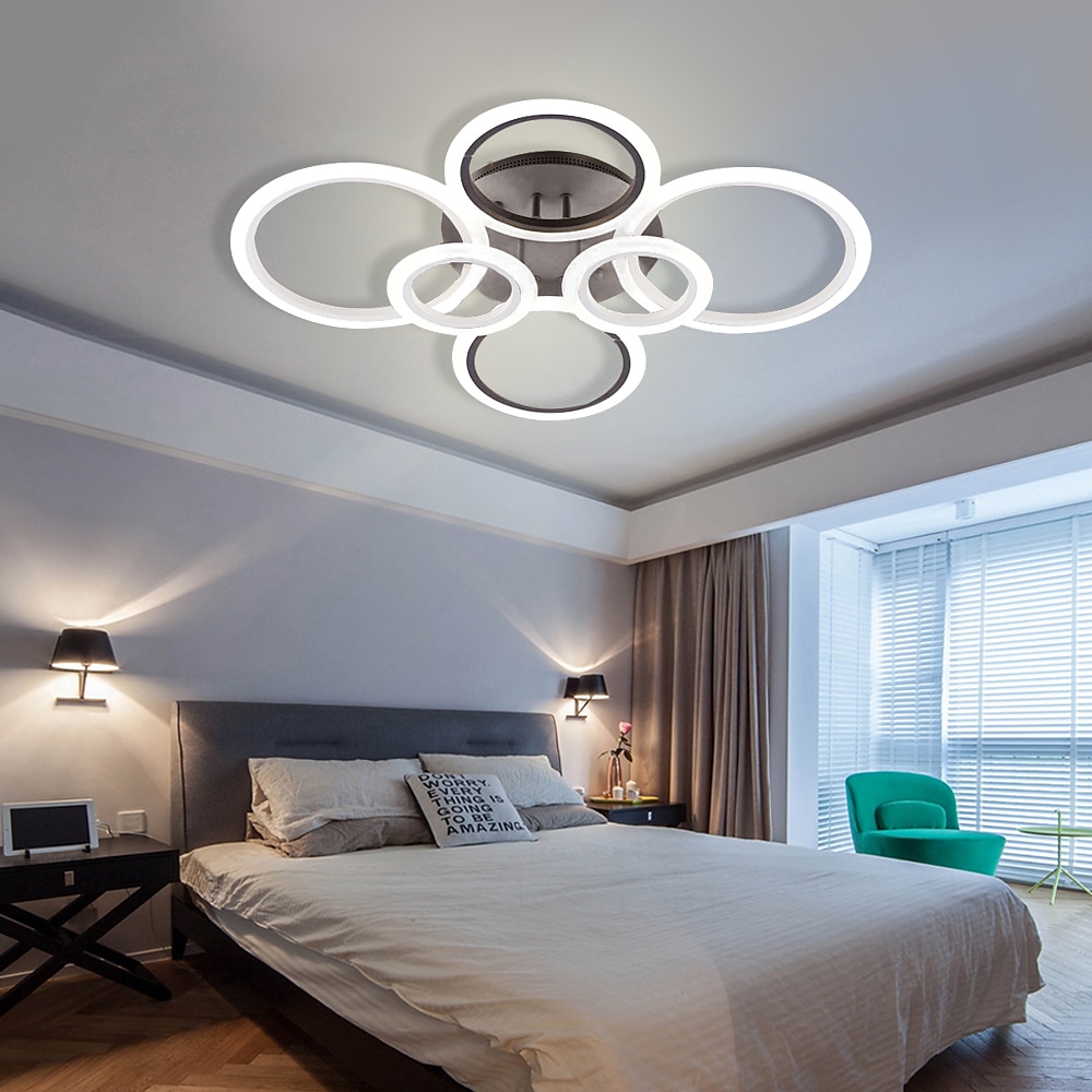 plafonnier led lueur vers l'extérieur plafonnier led 4/6/8 lumières encastrées design de cercle simplicité de style moderne acrylique 90w salon salle à manger luminaire de chambre à coucher de 2025 ? $197.99 –P7