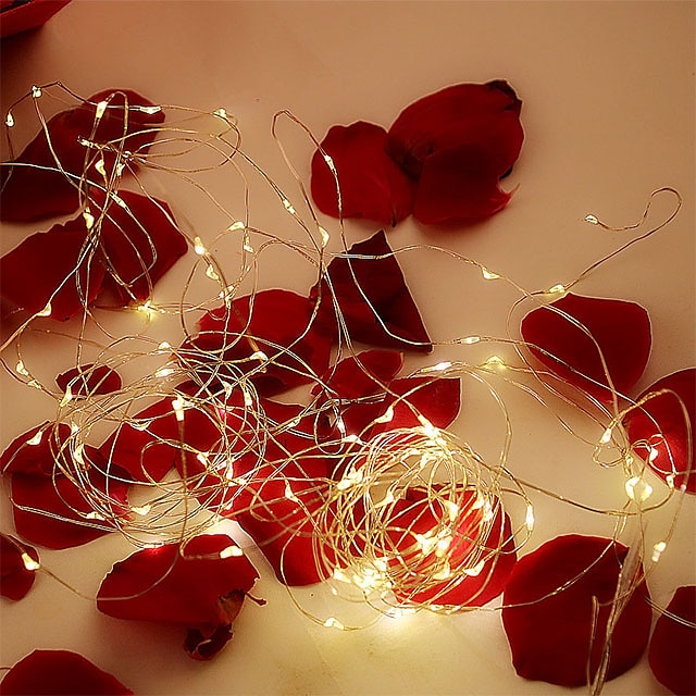 LED String Light Copper Wire String Lights with 3AA Battery Steady on Fairy Light Indoor Decoration 2025 - $3.99 –P4