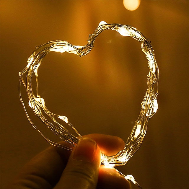 LED String Light Copper Wire String Lights with 3AA Battery Steady on Fairy Light Indoor Decoration 2025 - $3.99 –P5