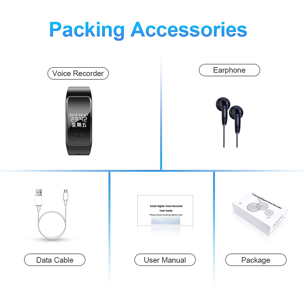Digital Voice Recorder S7 32GB Portable Digital Voice Recorder Recording Rechargeable Voice Activated Recorder with Noise Reduction for Traveling Meeting Learning Lectures Class Christmas Gift 2025 - $47.99 –P13