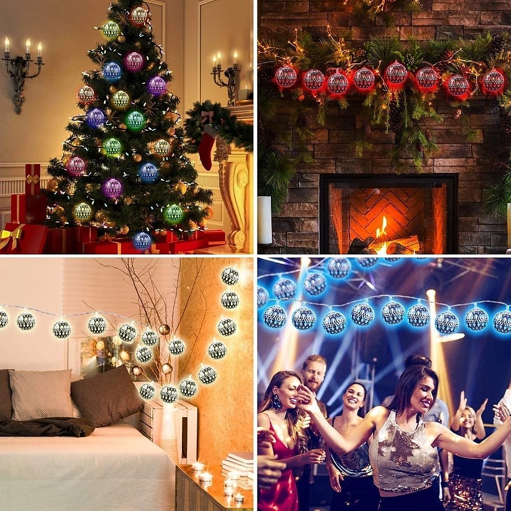 أضواء سلسلة led جهاز تحكم عن بعد 3m 20 المصابيح من الحديد المطاوع سلسلة مجوفة ضوء صندوق بطارية مقاوم للماء أو USB عملية كرة جنية أضواء عيد الميلاد حفل زفاف حديقة عطلة الديكور 2025 - $16.99 –P6