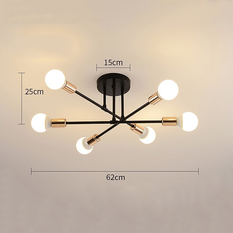 72 cm maapallo design geometriset muodot uppoasennettavat valot metalli sputnik lineaarinen geometrinen maalattu viimeistely nykytaiteellinen pohjoismainen tyyli 110-220v 220-240v 2025 - $69.99 -P2