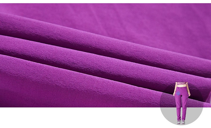 Naisten Vaellushousut Kesä Ulko- Hengittävä Vedenkestävä Nopea kuivuminen Kevyt Housut Alaosat Joustava vyötärö Vetoketjullinen tasku Violetti Musta Spandex Metsästys Kalastus Kiipeily M L XL XXL XXXL 2025 - $20.79 –P15