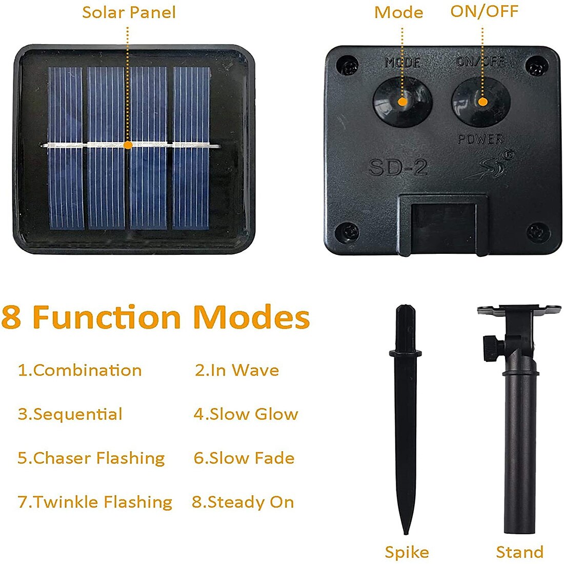 Elegant Wedding Party Reception LED Solar Outdoor String Lights - 7M-50LEDs to 12M-100LEDs, Waterproof 8 Modes for Garden, Christmas Tree, Patio, Home Decor 2025 - $22.99 –P8