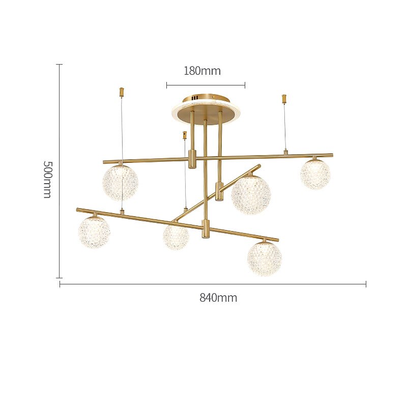 LED Ceiling Light Modern Nordic Cluster Design Chandelier Copper Modern Style Sputnik Globe Brass 9 6 Heads 84cm 105 cm 220-240V 110-120V 2025 - $1081.39 –P14