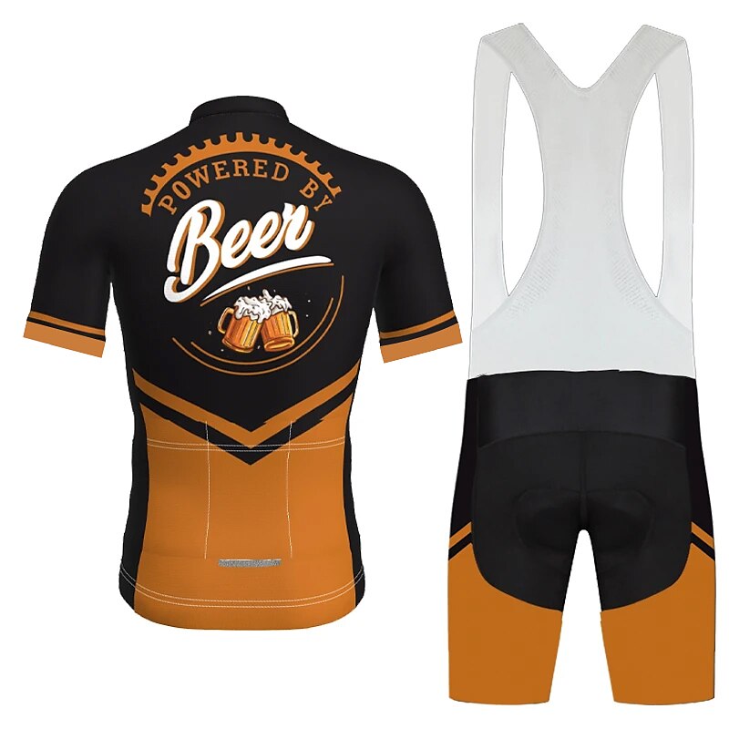 21Grams Herren Radtrikot mit Radhose kurz Trägern fahrradbekleidung set Radtrikot-Set Kurzarm MTB Mountain Rennrad Schwarz Grün Königsblau Oktoberfest-Bier Fahhrad 3D-Pad Atmungsaktiv Rasche 2025 - $41.99 –P11