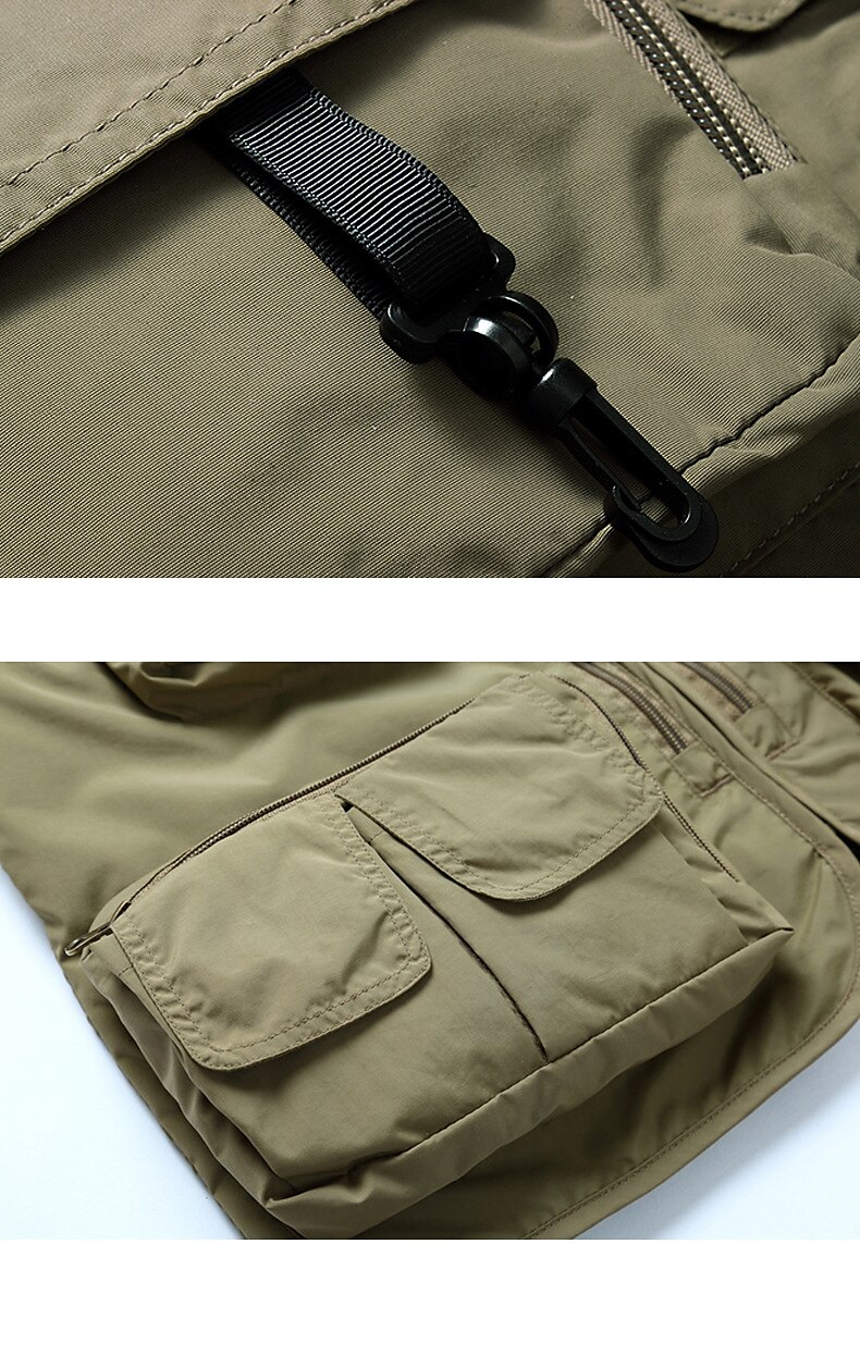 Men's Fishing Vest Cycling Vest Hiking Vest Jacket Coat Top Outdoor UV Resistant Ultra Light (UL) Breathable Quick Dry POLY Mesh Army Green Khaki Dark Navy Hunting Fishing Climbing / Lightweight 2025 - $34.99 –P7