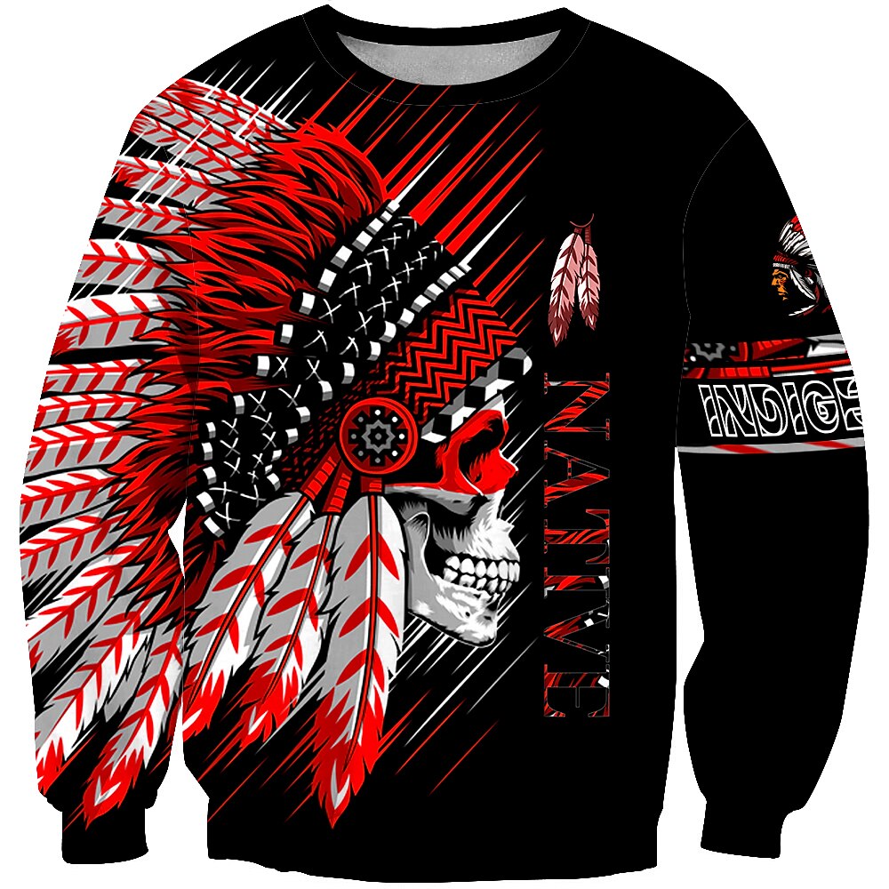Per uomo Unisex Stampe astratte Umano Felpa Felpa pullover Manica lunga Felpa Rotonda Originale Essenziale Grande e alto Stampa 3D Informale Giornaliero Per eventi Stampa Primavera & Autunno del 2025 a $29.99 –P3